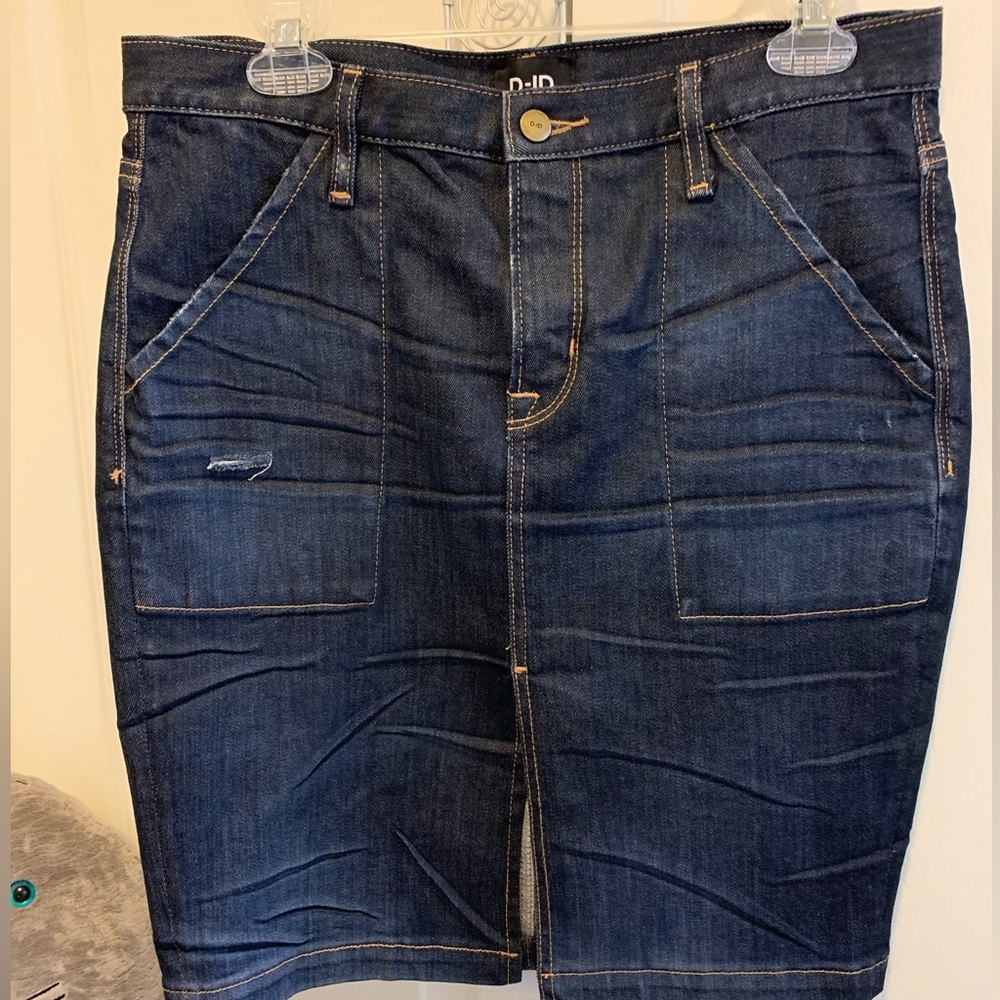 D-ID Premium Denim Brook Pencil Skirt Size 30 Stretch